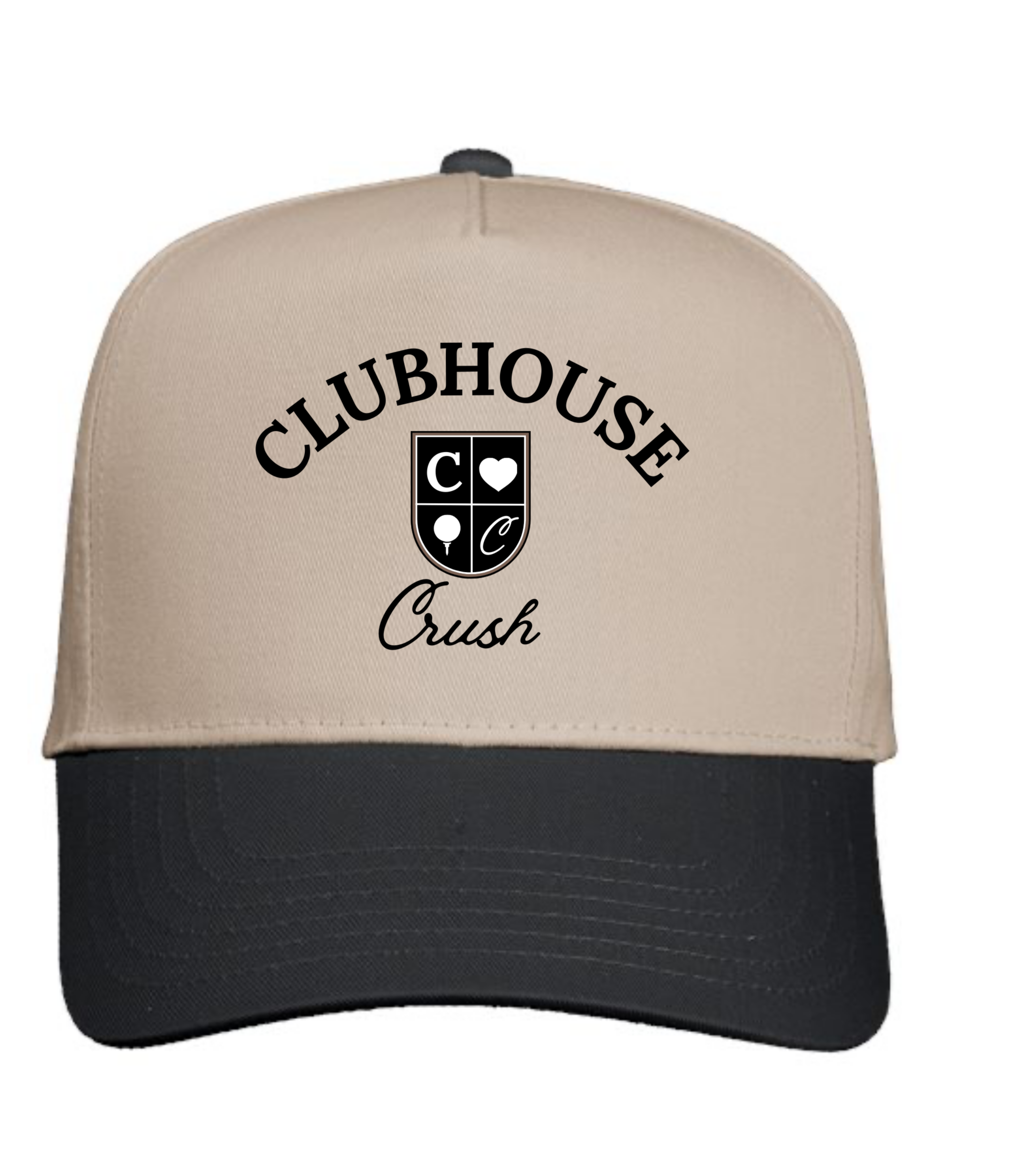 The Clubhouse Classic Hat | Khaki/Black with Black Stitch