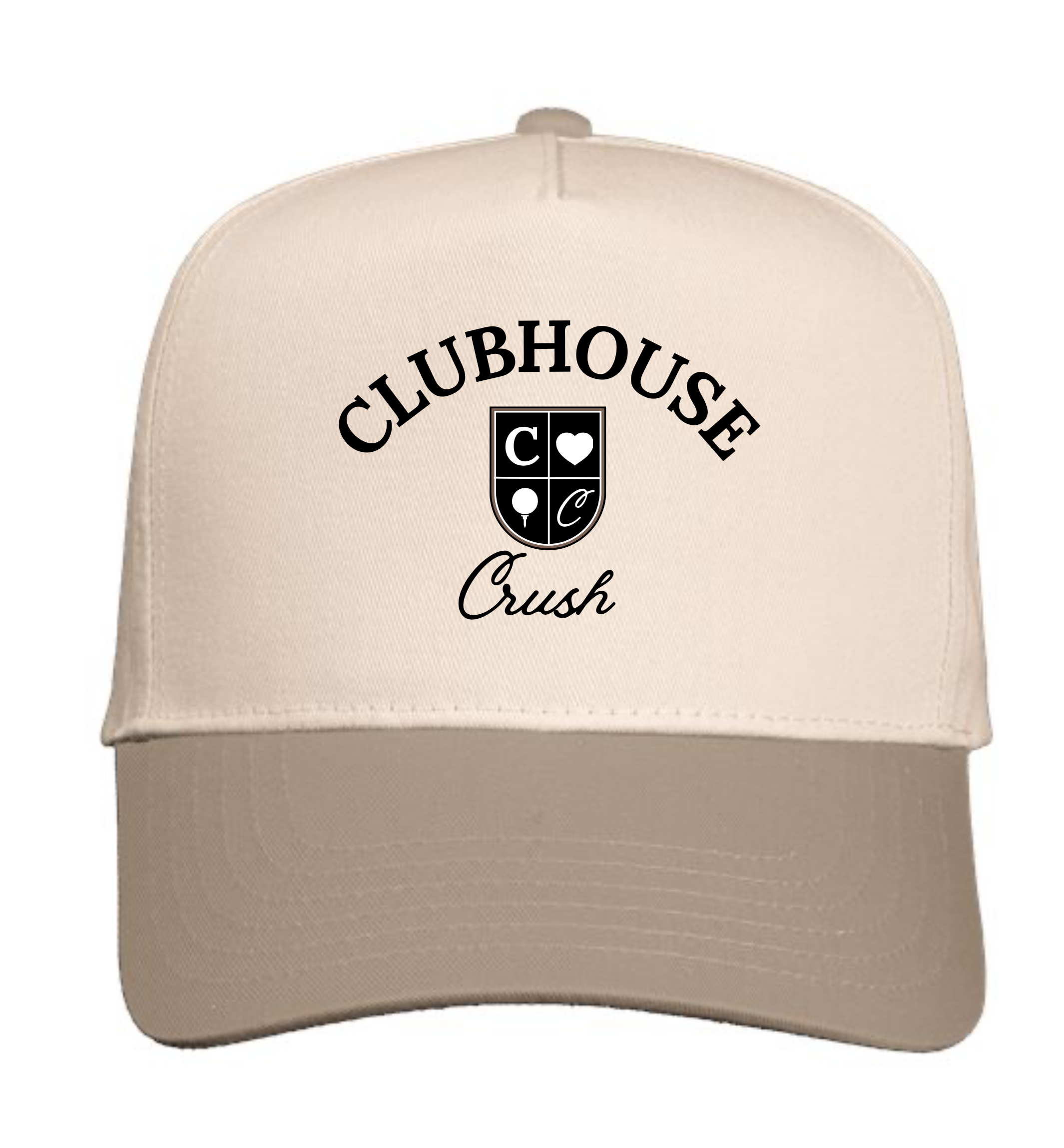 The Clubhouse Classic Hat | Natural/Khaki with Black Stitch