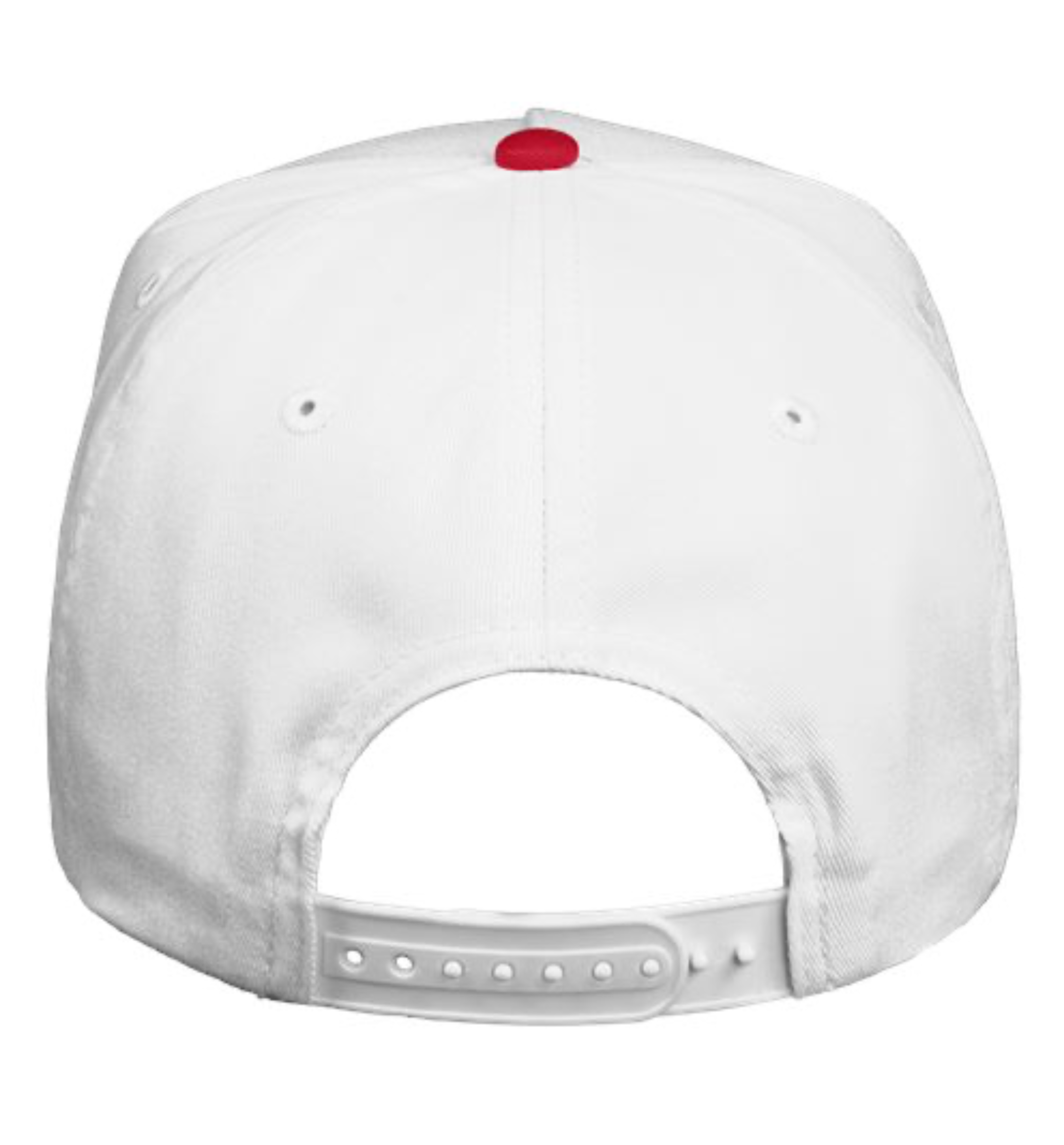 The Crush Classic Hat | White/Red with Red Stitch