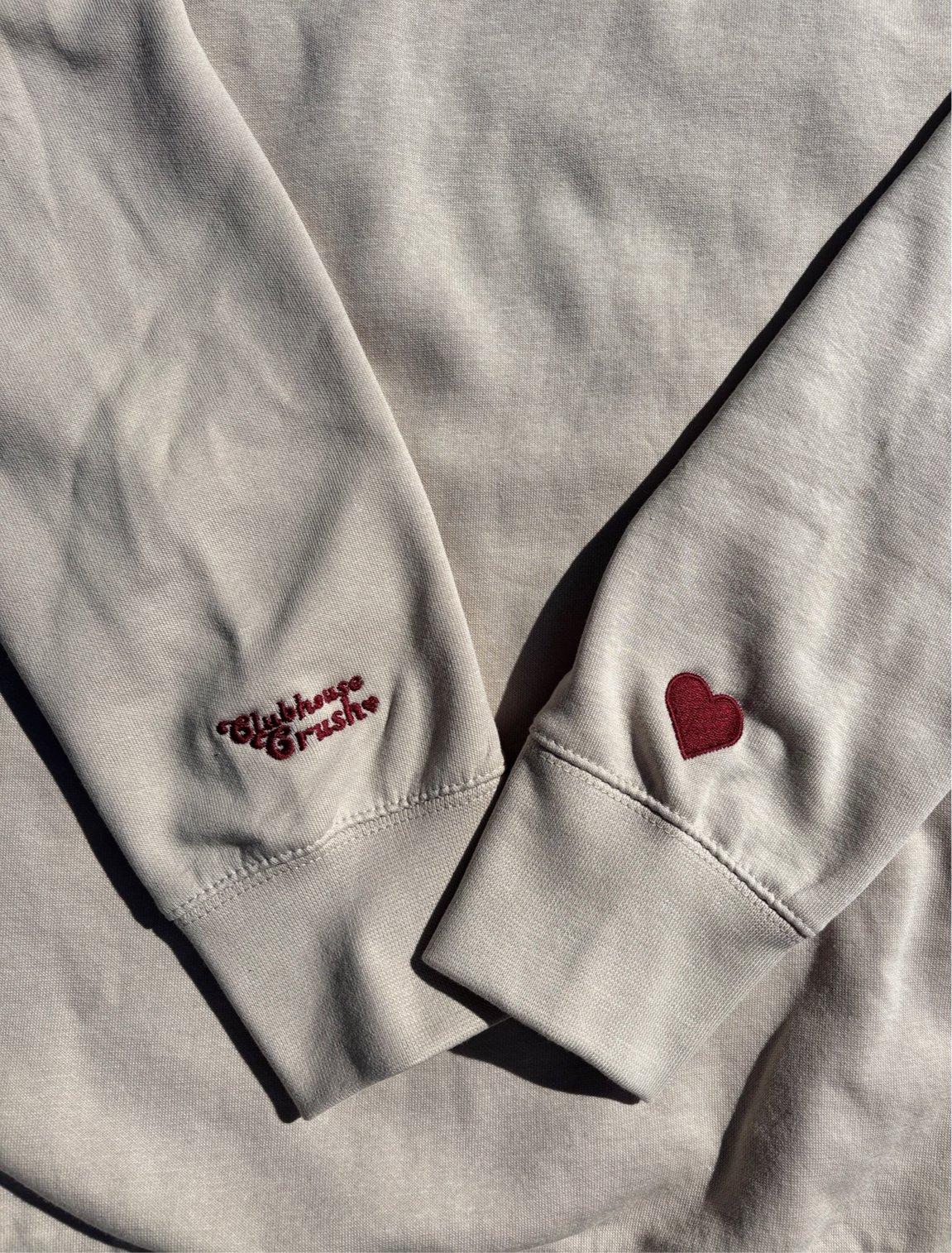 Hot Girls Play Golf | Bone with Maroon Stitch