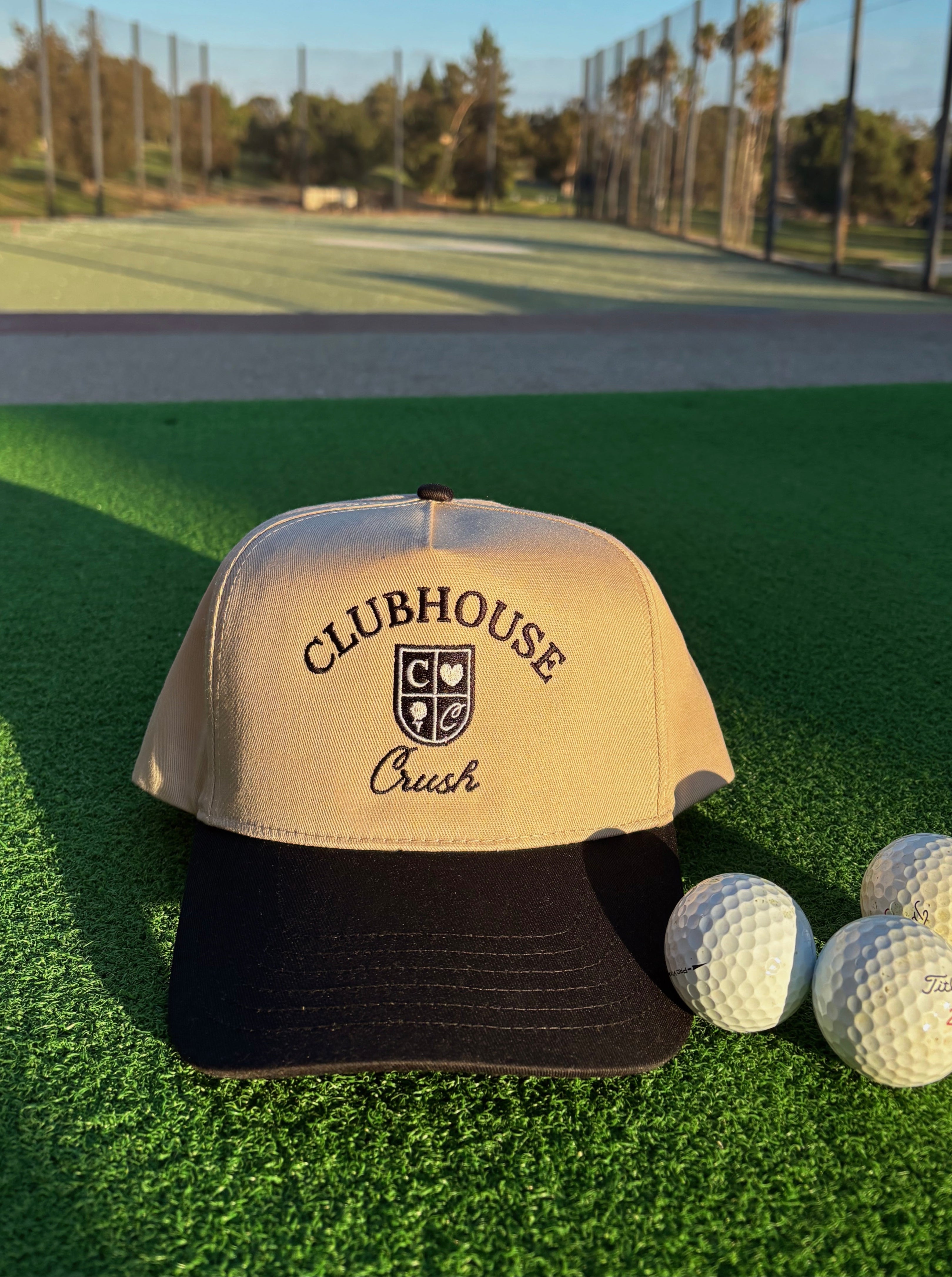 The Clubhouse Classic Hat | Khaki/Black with Black Stitch