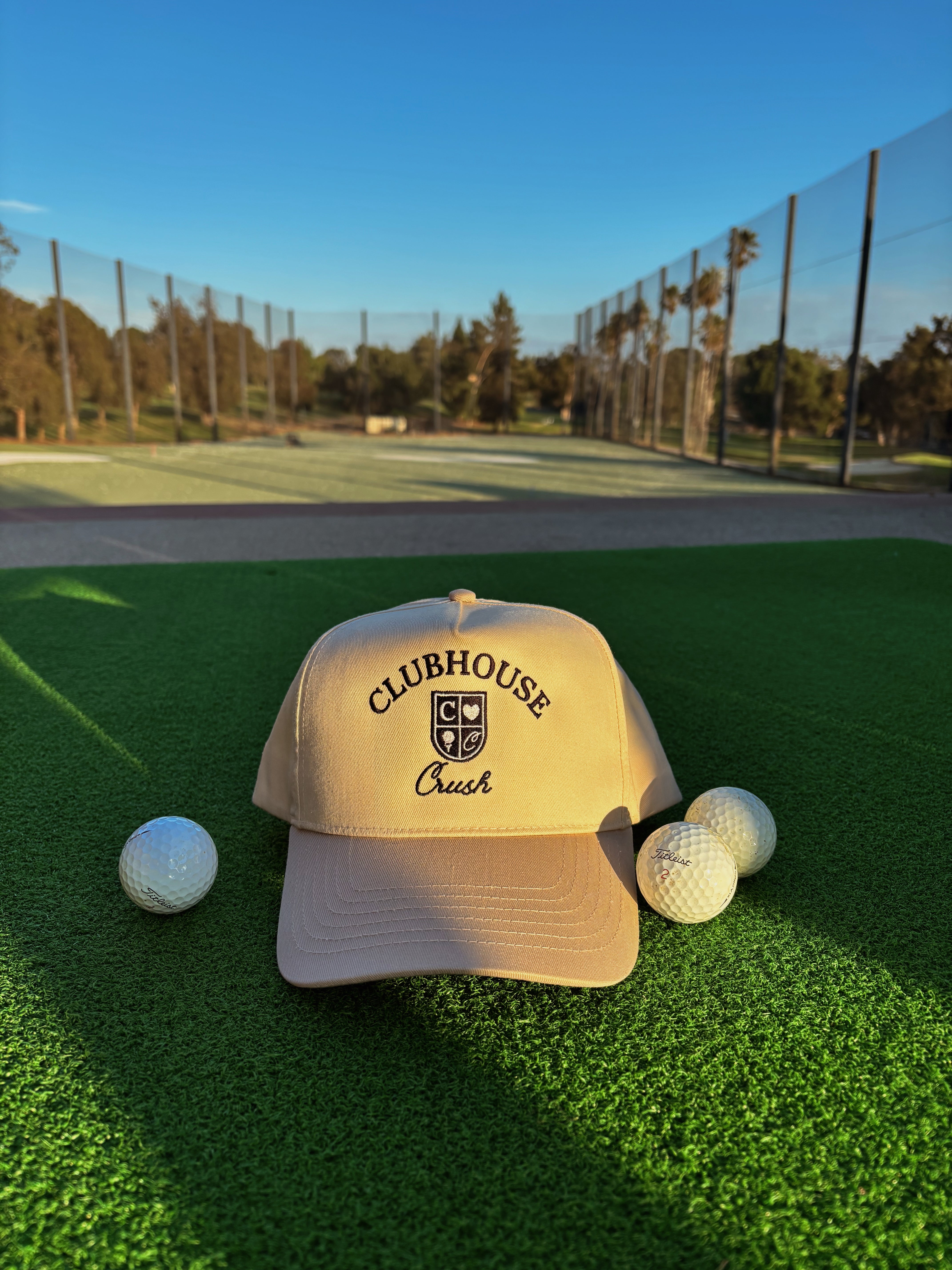 The Clubhouse Classic Hat | Natural/Khaki with Black Stitch